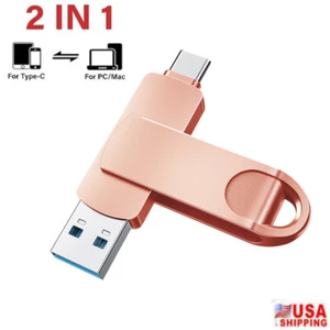 1TB 256GB USB 3.0 Flash Drive Mini 2in1 Typ C Speicherstick Storage Pen Handy PC - Bild 1 von 9