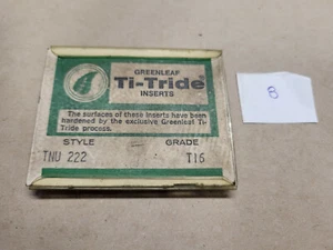 GREENLEAF TNU 222 t15 CARBIDE INSERTS (4) - Picture 1 of 2