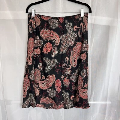 vintage 90s Dressbarn paisley witchy midi skirt sz XL whimsygoth autumn - Image 1 of 4