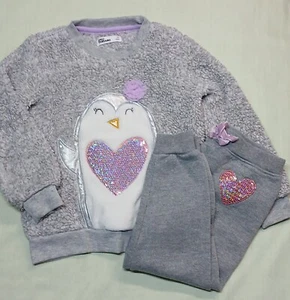Epic Threads Girls Sequin Penguin Sweat Set Size 3t - Picture 1 of 5