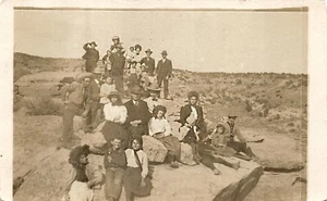 Sweetwater Wy Encendido" Grande Grupo Foto "Con Raro Eeuu Cancel RPPC - Picture 1 of 2