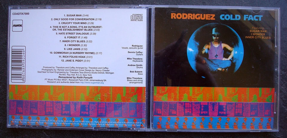 Rodriguez – Cold Fact (1970/2002) rare South African CD, remastered, Sugar Man - Bild 1 von 1