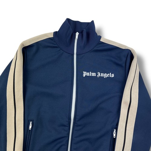 Giacca da pista Palm Angels blu navy avorio
