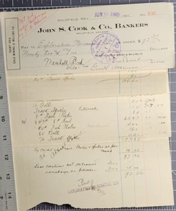 1905 St. Ives Gold Mining Co. Exploración Mercantil Membrete Goldfield NV - Imagen 1 de 10