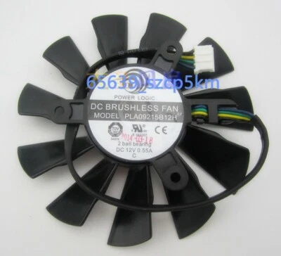 New MSI N560 570 580GTX HD6870 Graphics Card Fan HA9010H12SF-Z DC12V 0.55A - Image 1 of 2