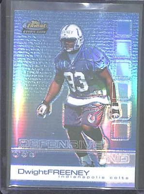 2002 Topps Finest Refractor #92 Dwight Freeney No 76 of 250 - Image 1 of 2