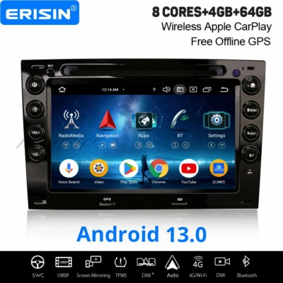 64GB Android 13 DAB+ Autoradio Renault Megane Ⅱ Navi DSP CarPlay DVD Wifi 8-Kern - Bild 1 von 4