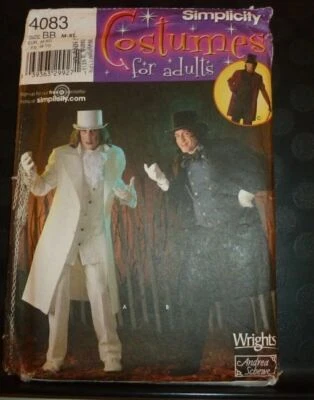 Scrooge Dickens Victorian Christmas Coat Vest Costume Sewing Pattern 38-48 LARP - Image 1 of 4