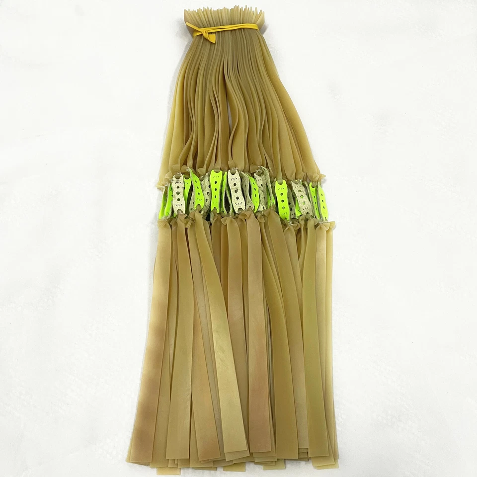 Bandas de goma planas de honda de 1,5 mm potente catapulta de caza banda elástica de látex