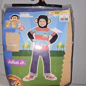 Julius Jr Halloween Costume Outfit Monkey Toddler Boys Size 3-4 NEW - Picture 1 of 4