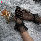 2Pair Ladies Lace Mesh Ultra Thin Gloves Sunscreen Wedding Polka Gloves Mittens?