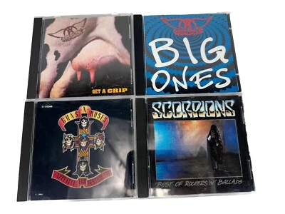 90s /80s Classic Rock Lot Aerosmith Big Ones/Get A Grip Guns And Roses Scorpions - Image 1 of 4