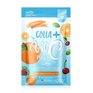 Veera Colla Vit C Plus Blanqueamiento de la Piel Iluminador Aclarador Colágeno Péptido - Imagen 1 de 11