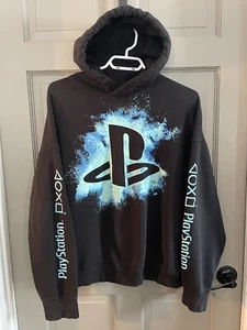 H&M HM Youth Kids Size 20Y Men’s Small PlayStation PS5 Hoodie Sweatshirt Black - Picture 1 of 9
