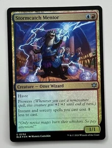 MTG Card Stormcatch Mentor Foil 0234 Bloomburrow BLB Magic U NM SEE PICS - Picture 1 of 2