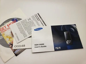 Pack guide utilisateur Samsung SGH U600 non utilisé CD GARANTIE 3UKPOST - Photo 1 sur 9