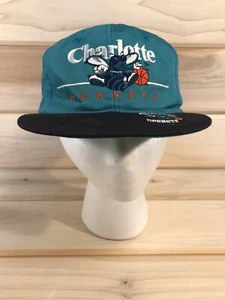 Charlotte Hornets Vintage Mütze Zwillinge Enterprise verstellbar Druckknopf Multi Logo türkis - Bild 1 von 9