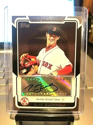 2008 Clay Buchholz Topps Highlights "Auto" Rookie Auto No Hit Orioles #Ha-CB MIN Foto 1 de 4