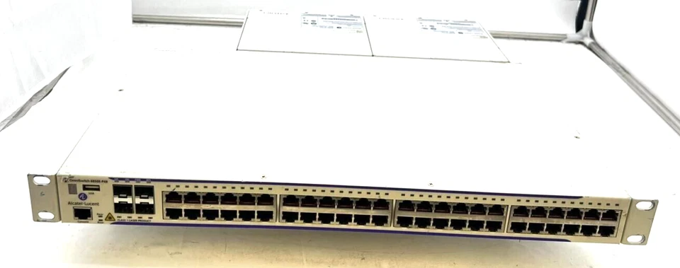Alcatel-Lucent OmniSwitch OS6850E-P48 W/ 2x PS-126W-AC Power Supply - Image 1 of 3