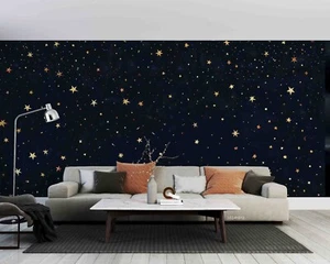 3D Star Night Self-adhesive Removeable Wallpaper Wall Mural - Picture 1 of 10