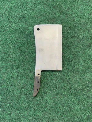 Cuchilla cortadora de carne de carnicero herrero vintage solo 12,5 OZ pesada envío gratuito Foto 1 de 4