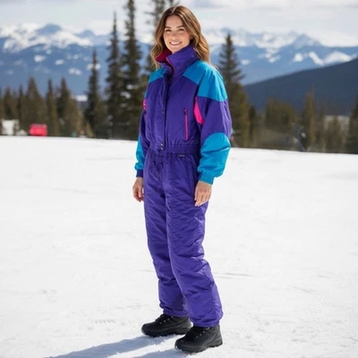 Vintage 90's Stagsport One-piece Ski Suit Women's Size 14 made in Hong Kong - Image 1 of 4