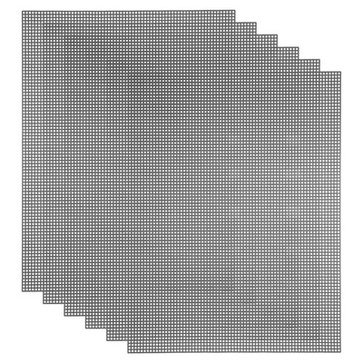 5 piezas de lona de malla, hojas de lona de plástico de 10,5" x 13,5", plateadas Foto 1 de 4