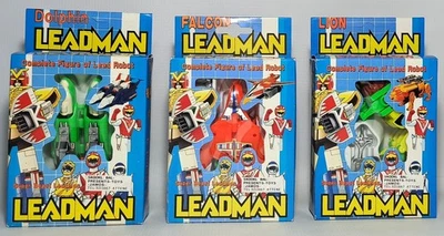 POWER RANGERS VTG 80's LEADMAN LEAD ROBOT SET TRANSFORMING UNUSED - Image 1 of 4