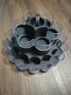 PAMPERED CHEF Spice Rotating Rack Tier Holder Carousel Lazy Susan RETIRED - Image 1 of 4