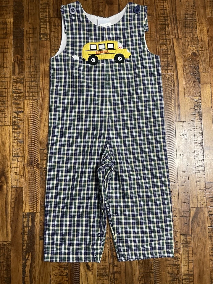 Autobús escolar Kelly’s niños mameluco largo Jon Jon talla 2 Foto 1 de 4