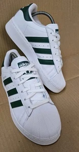 ADIDAS SUPERSTAR BOLD XLG SNEAKER GRÖßE UK 5,5 GRÜN & WEISS NEUWERTIG - Bild 1 von 10