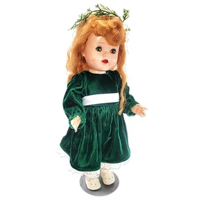 17" Vintage Adorable Green Eyed Ginger Saucy Walker Doll By Ideal - Picture 1 of 17
