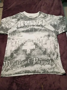 Camiseta Metallica XL Electric Circus Master of Puppets rara estampada por todas partes - Imagen 1 de 24