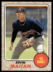 2017 Topps Heritage Minor League Kevin Maitan #47 GCL Braves - Picture 1 of 2