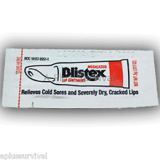 1000 Pack Single Use Blistex Lip Ointment Medicated Balm First Aid Kits .50 Gram