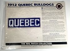 The NHL PATCH COLLECTION 1912 Quebec Bulldogs Hockey Team Patch