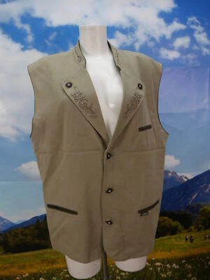 Landhaus C&A Naturally grün mit Stickerei fesche Trachtenweste Weste Gr.54 - Bild 1 von 4