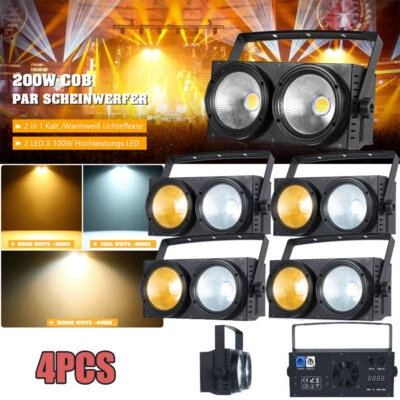 Luces ciegas LED de 200 W COB para audiencia luz de par lata DMX discoteca fiesta haz iluminación Foto 1 de 4
