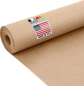 USA Made 24" x 1200" Kraft Paper Roll, 45 lbs 24"W x 1200"L Brown 1 Roll - Picture 1 of 3