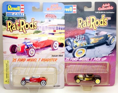 LOTE DE VARILLAS REVELL RAT AMBOS MODELO T 1925 MOONEYES ROADSTER Y PICKUP ORO NEGRO ☑️IT Foto 1 de 4