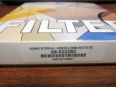 New Schneider 82mm STREAK GREEN 2mm Rotate Filter Anamorphic Lens Streaks Effect - Image 1 of 4