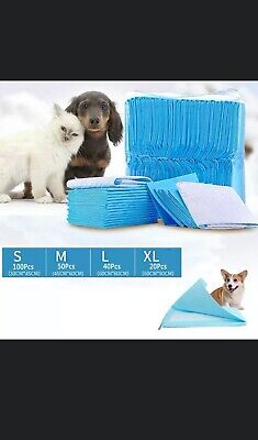 20-100PC Dog Puppy Size M-L Pet Housebreaking Pad, Pee Training Pads, Underpads • 16.99$