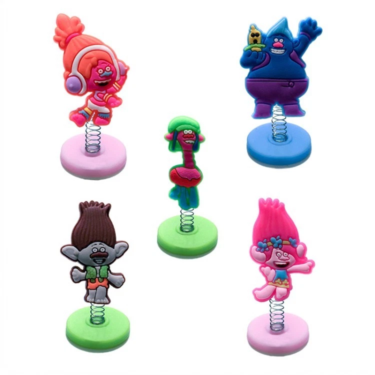 Toppers de boneca primavera bolo de aniversário Trolls 1/4"X 1-1/2" (conjunto de 5 peças) - Imagem 1 de 1