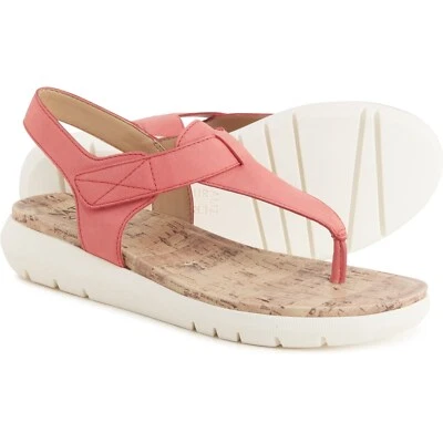 Sandalias Lincoln Naturalizer, Cuero Coral, Mujer Talla 8.5 M $89 Venta al por menor NUEVAS Foto 1 de 4