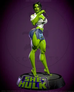 She-Hulk green (1) -Unpainted 1/6 3D Printed resin model kits YAN - Picture 1 of 11