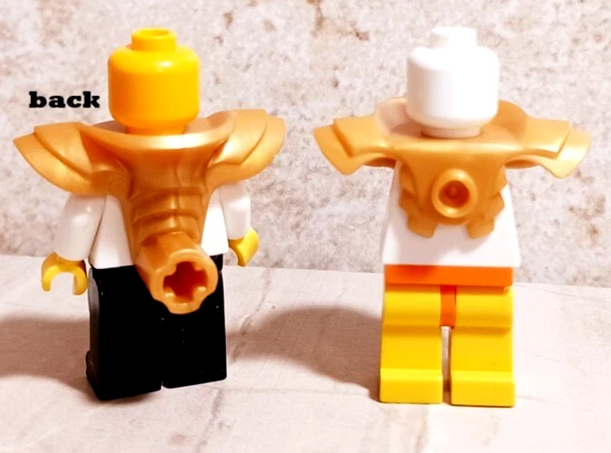 Nuevo LEGO Escorpión Armadura Oro Técnica Agujero Agujero Cola Abajo Trasero BUFF Perno Delantero Foto 1 de 1