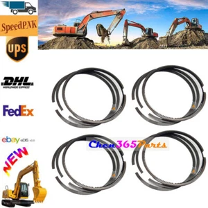 4PCS STD Piston Ring Fits For MITSUBISHI S4L S4L2 Digger Bobcat Loader Forklift - Picture 1 of 2