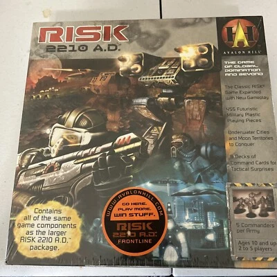 Risk 2210 AD Board Game Avalon Hill 2007 Edition Global Domination Sealed - Image 1 of 4