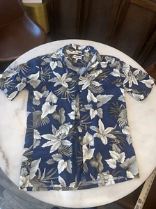 Campia Moda Short Sleeve Button Up Hawaiian Shirt Men's Size Medium - Picture 1 of 8