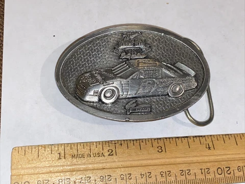 1993 PMI INC LIMITED EDITION (2500) BELT BUCKLE MILLER TEAM RUSTY WALLACE NASCAR Cover